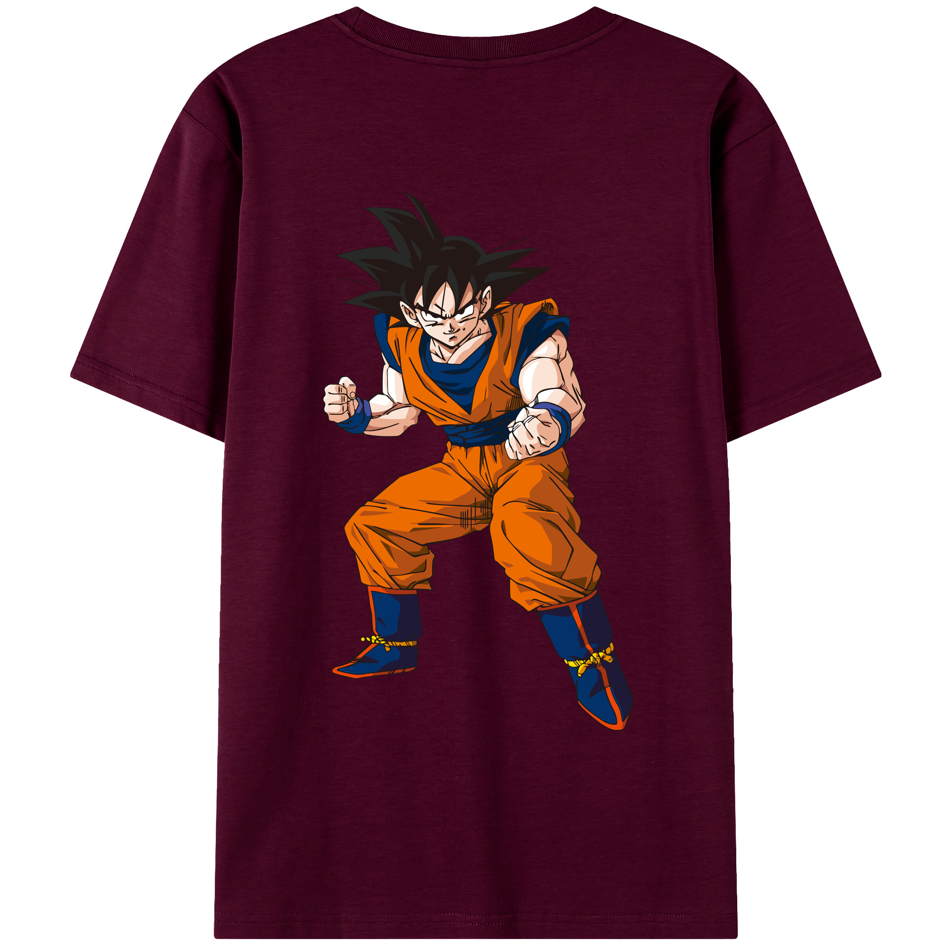 （画像用） ドラゴンボール 孫悟空（そん ごくう）Son Goku カカロット DRAGON BALL Kakarotto レディース半袖Tシャツ(バックプリント)